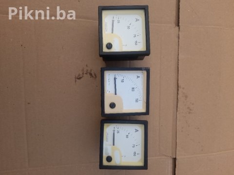 ⚡ SET ANALOGNIH PANELNIH AMPERMETARA (3 KOMADA, 150A) ⚡