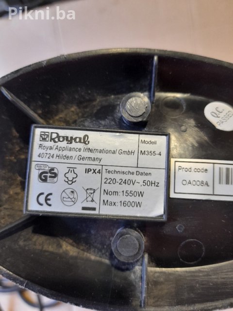 Prodaja: Moćni Ručni Parni Čistač 1600W - Dirt Devil / Royal 45 KM