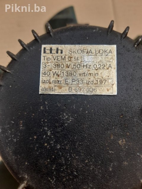 Industrijski Ventilator (Turbina) ETH Škofja Loka - 380V - 70km 4