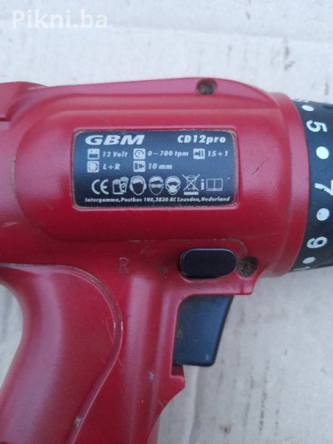 Aku Bušilica/Šrafilica GBM CD12pro 12V (NEISPITANA - Bez mrežnog 7