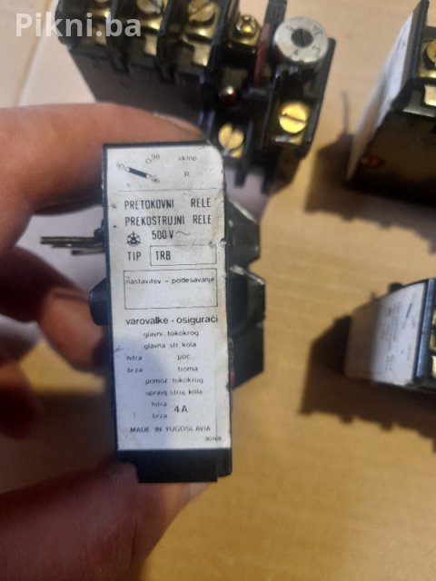 Stara Škola Kvaliteta: 5x ISKRA Bimetal Prekostrujni Rele TRB 500 3