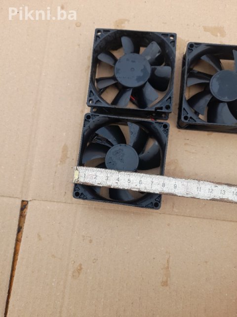 SET 3x Industrijski Ventilator 80x80mm 12V DC - Delta/ADDA - JAKO 4