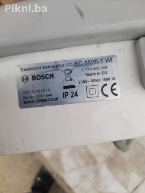 NEVIĐENA PRILIKA! BOSCH Konvektor 1.5 kW - Made in EU - SAMO 60 K 5