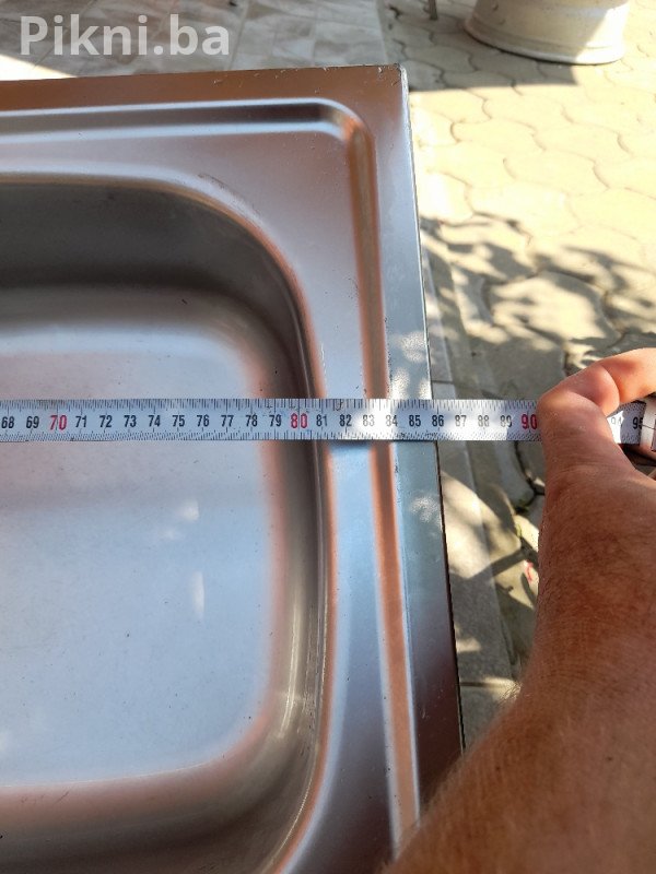 Inox Sudoper LUX-EA 86x43.5 cm Jedno Korito i Oceđivač ugradbeni