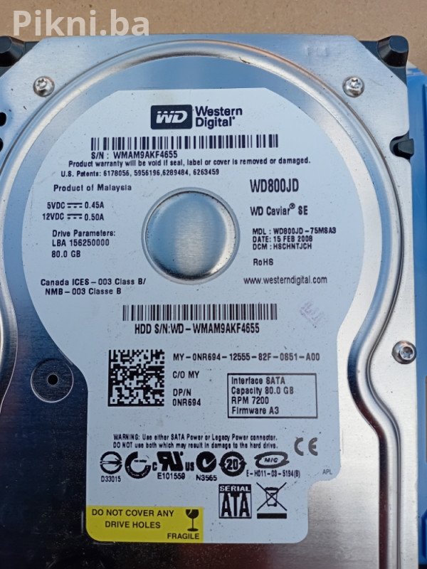 2x Hard Disk (HDD) SATA - WD 80GB + Seagate 120GB - Povoljno