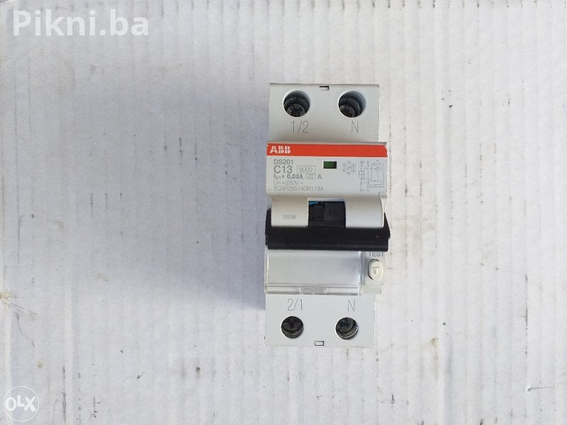 ABB DS201 C13 RCBO Sklopka 13A / 30mA (Kombinovana zaštita) - HIT