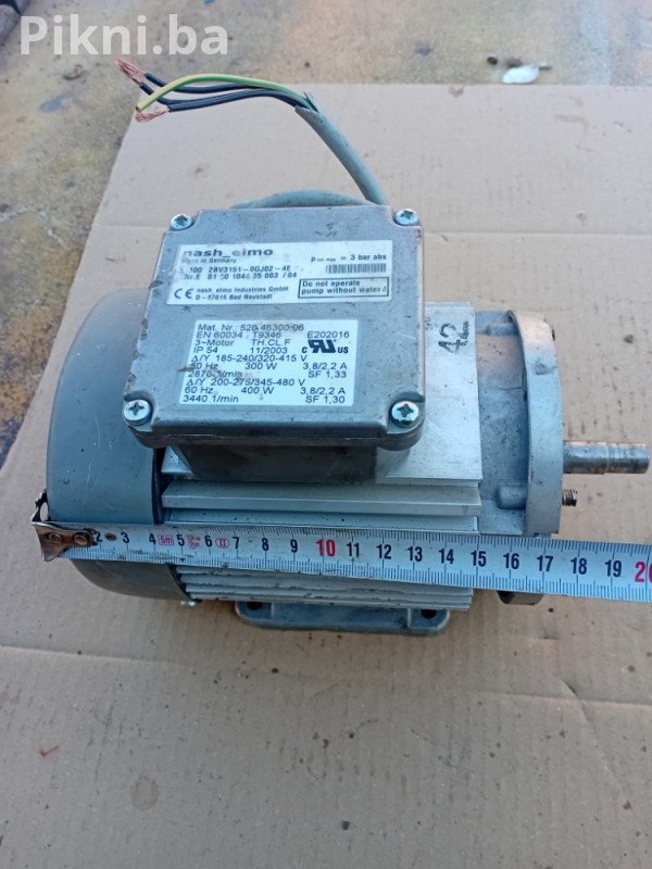 HITNO! Industrijski Motor NASH ELMO 300W/2870 Obrtaja SAMO 120km