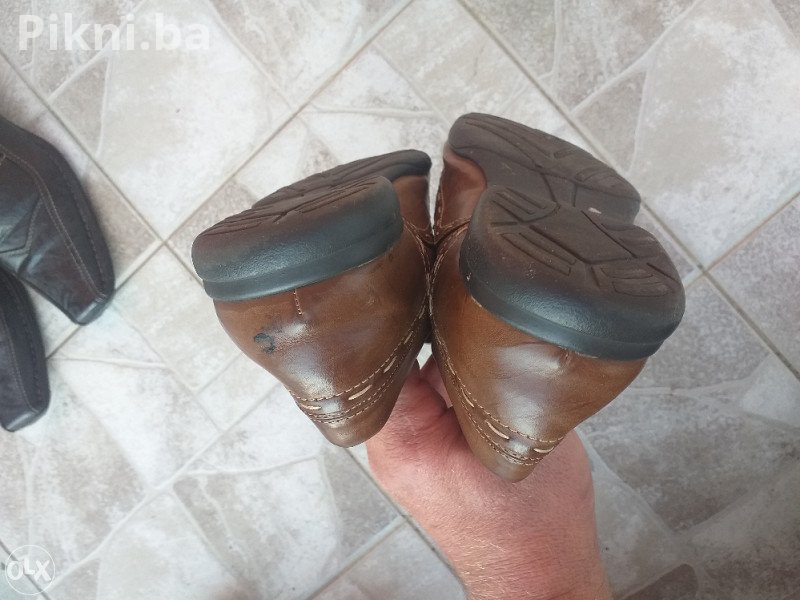Muške Elegantne Cipele 42 - Tamno Smeđe/Bordo, Ko NOVE