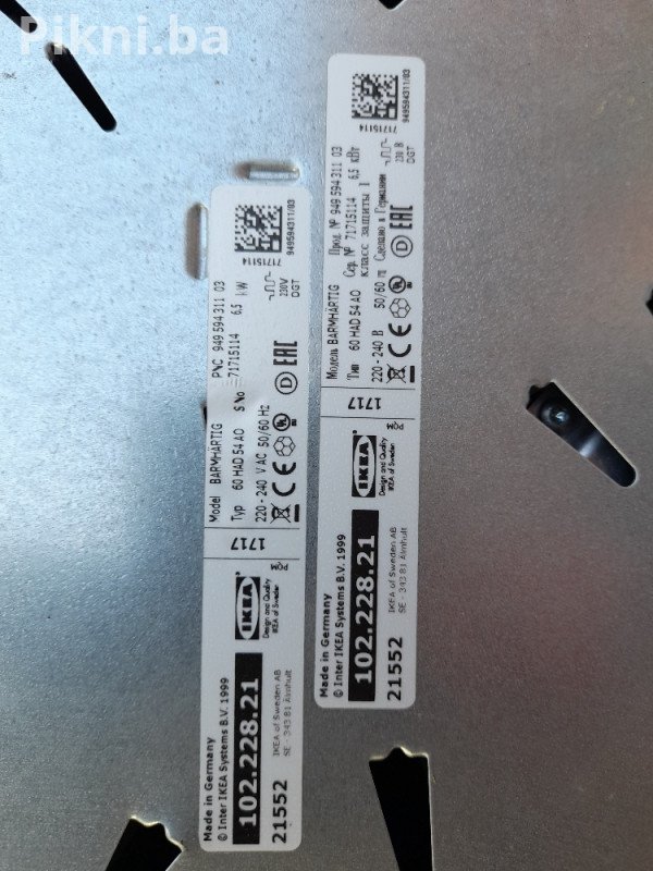 Ugradbena ploca na Tač elektricni storet Ikea germany