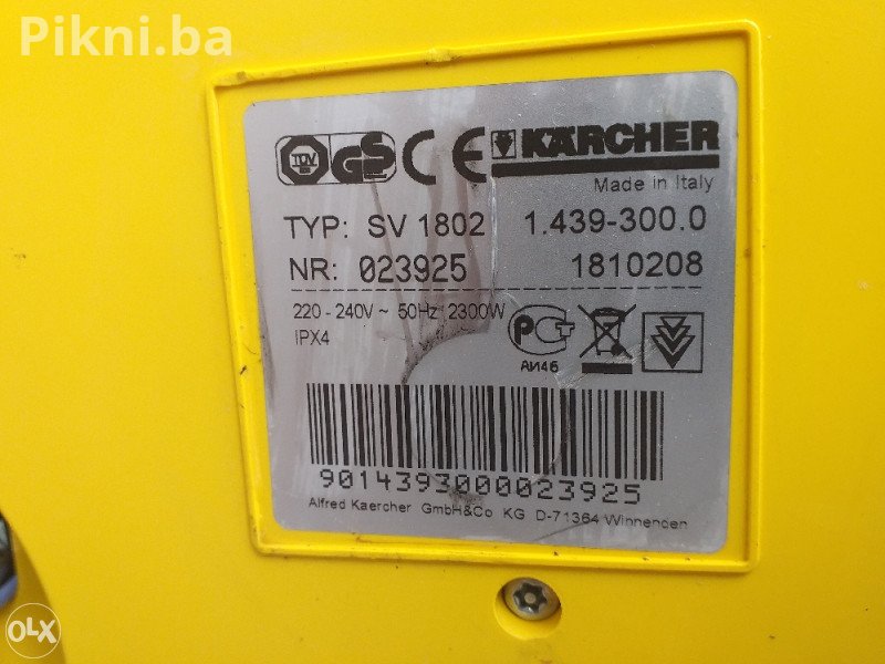 VULKAN CIJENA! KARCHER SV 7 Parni Usisivač / Paročistač 3 u 1