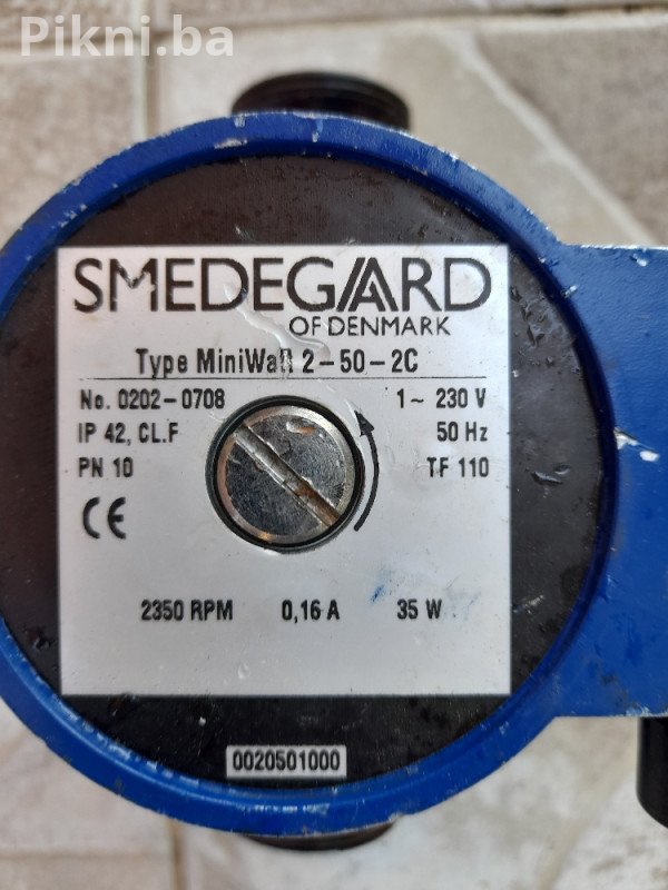 Danski Kvalitet! Cirkulaciona Pumpa SMEDEGARD MiniWatt 2-50-2C