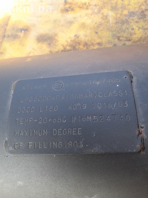 Boca za auto plin zemni gas 50 litara sa atestom
