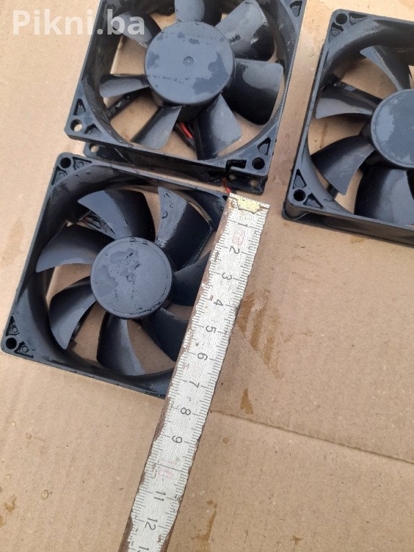 SET 3x Industrijski Ventilator 80x80mm 12V DC - Delta/ADDA - JAKO