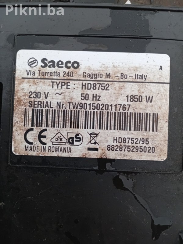 Dijelovi za Saeco Intelia EVO (HD8752) - Ispravno