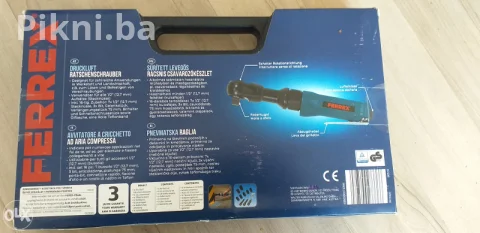 NOVO! Ferrex Pneumatski ključ (Air Ratchet) u setu s gedorama 6