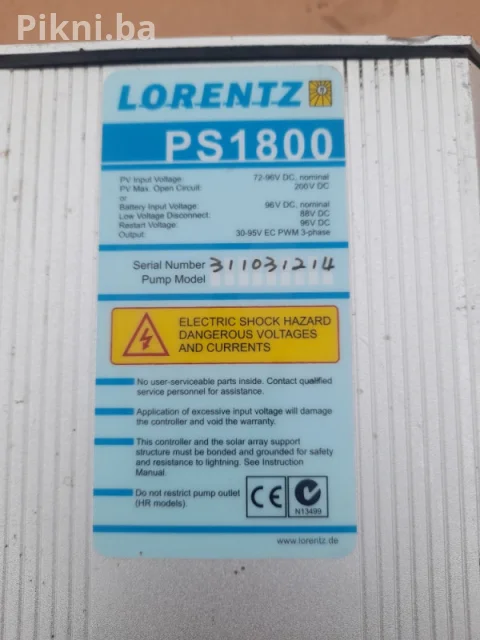 Solarni kontroler solarne pumpe sisteme rolentz ps1800 10