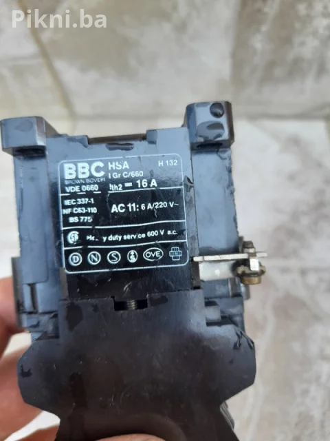Kontaktor BBC 16A sklopka prekidac 6