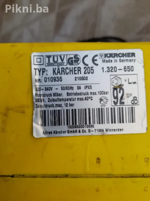 Wap karcher 205 visokotlacni perac kerher pranje