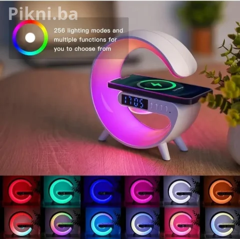 G-Lamp Pametna RGB Lampa | Bluetooth Zvučnik | Bežično Punjenje 6
