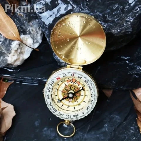 PROFI VOJNI LOVAČKI KOMPAS / GOLD VINTAGE / SVETLI U MRAKU 9