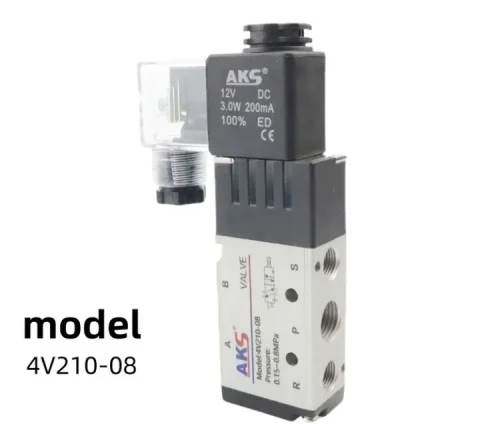 NOVO! Vrhunski Pneumatski Solenoidni Ventil AKS 4V210-08 (12V 24v 6