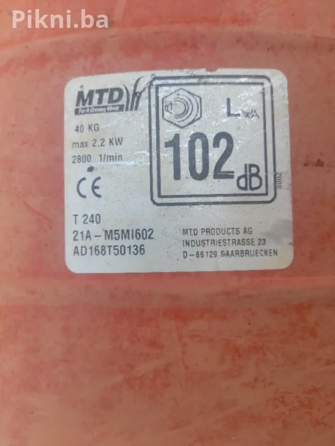 Šelna kopacice mtd freza motokultivator 5