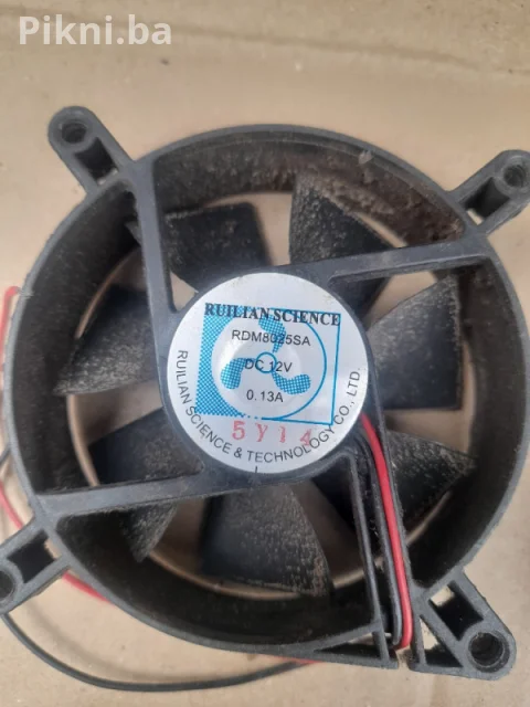 Ventilator turbina 12v coler hladnjak cooleri 8x8cm 6