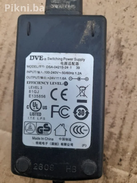 DVE adapter Napajanje 24V 1.6A (38W) - Model DSA-0421S-24-1 39 - 3