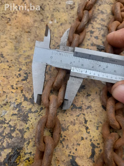 SET 3x MASIVNI Industrijski (LANCI 5 metara) - 10mm Debljina Kari 4