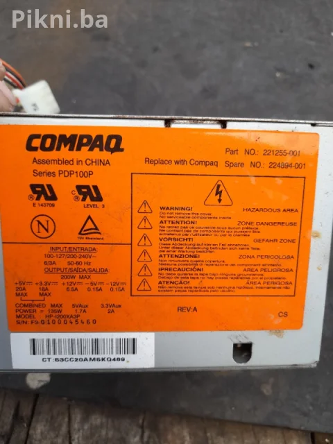 Compaq 200W Napajanje (PSU) - HP-I200XA3P - ZA REZERVNE DIJELOVE 4