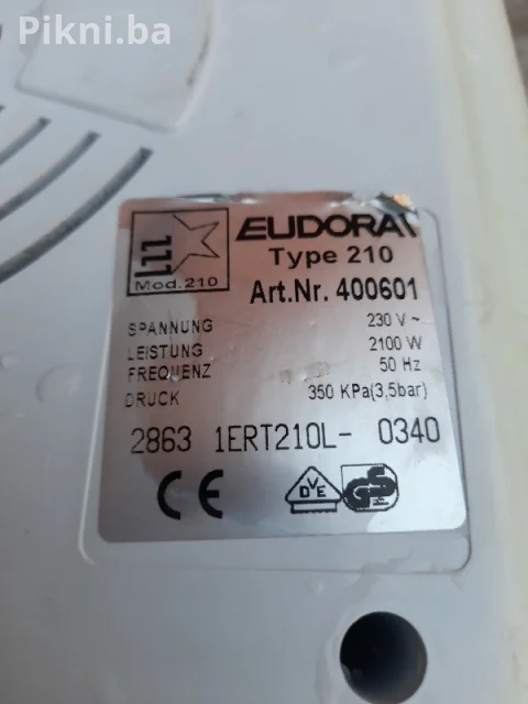 Profesionalna parna stanica EUDORA Tip 210 - 3.5 Bara pegla paru 7