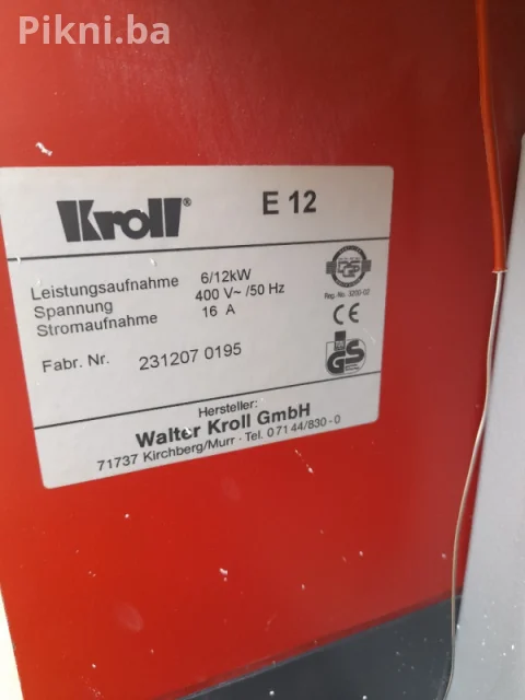 Industrijski Grijač TOP KROLL E 12 - 12kW (Njemački Kvalitet) 5
