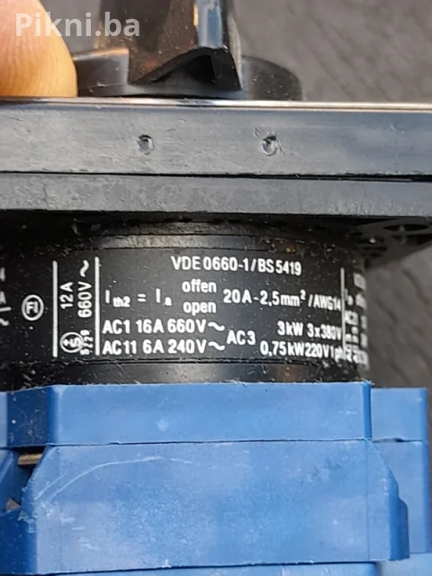 ⚡ NOVO! DVIJE (2) Grebenaste Sklopke Kraus & Naimer CG10 (12A / 3kW) - BRZA PRODAJA! ⚡ 6