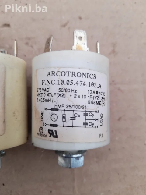 Kondezator 0,47mfx2 2x10mf kafe aparat saeco spidem dijelovi 4