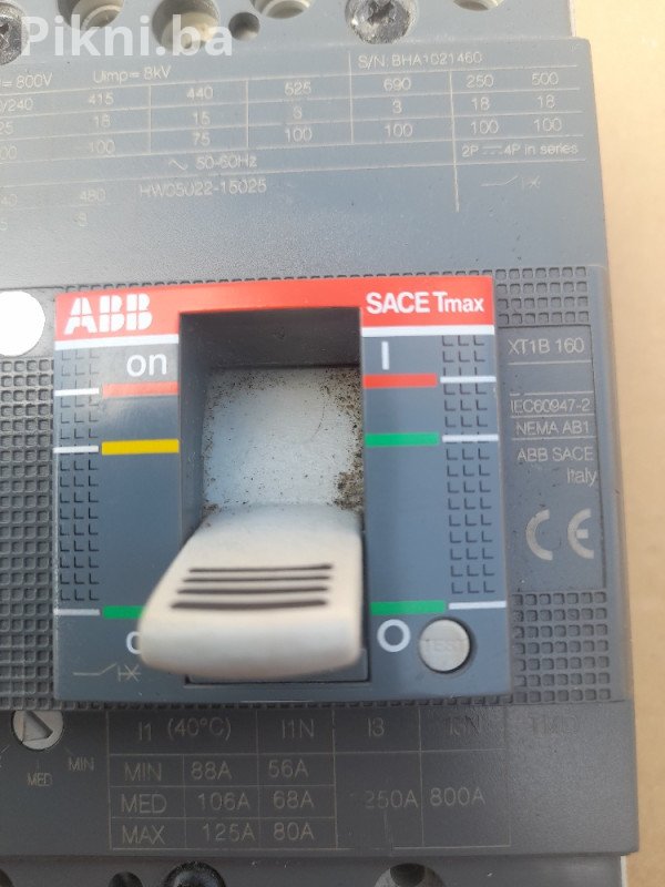 ABB SACE Tmax XT1B 160A - Industrijski prekidač kontaktor sklopka