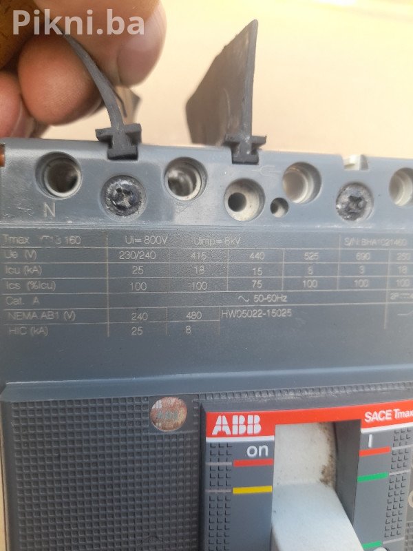 ABB SACE Tmax XT1B 160A - Industrijski prekidač kontaktor sklopka