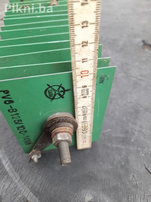 Grecov spoj diodni most Iskra PV6-B125 / 100-14NN, rijedak komad!