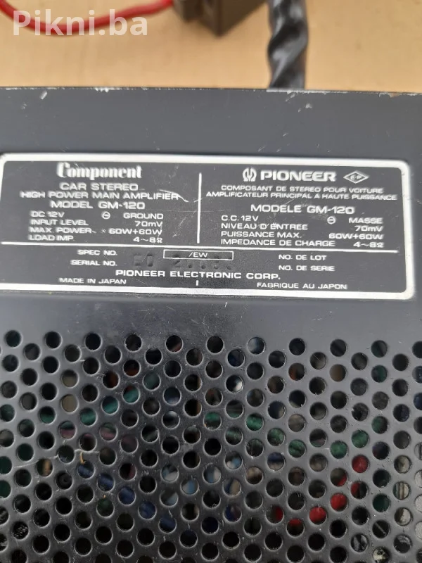 Auto pojačalo PIONEER GM 120 muzika radio ozvucenje
