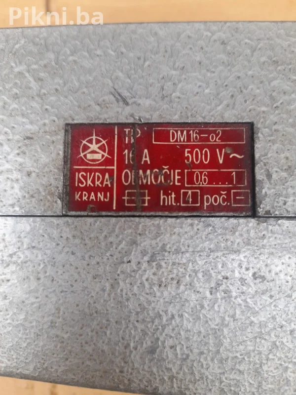 Industrijski Prekidač/Starter ISKRA DM16-02 (16A / 500V) - Alumin