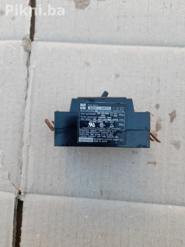 MATSUSHITA/PANASONIC ELB 10A - Zaštitni prekidač sklopka kontaktor