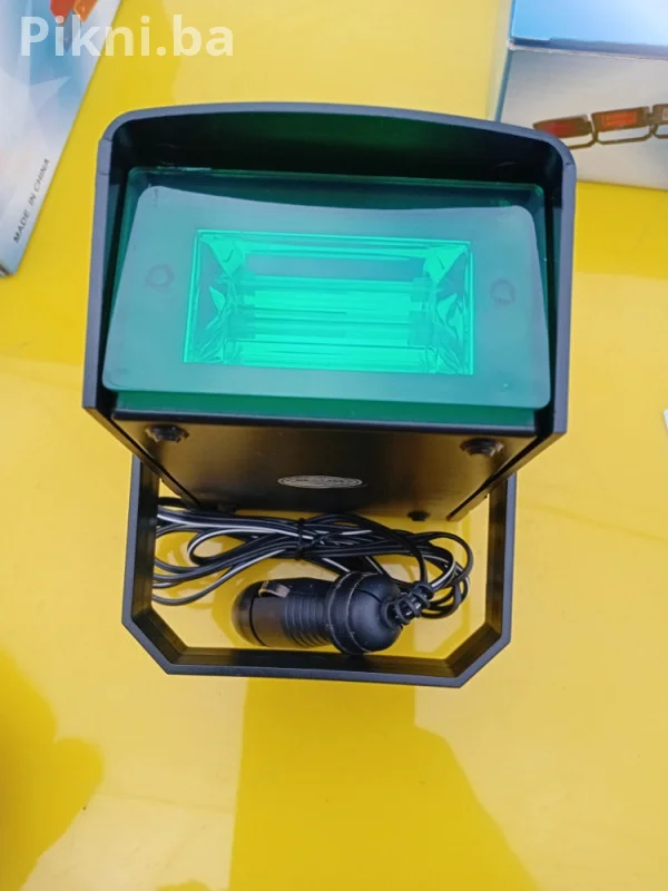 RASPRODAJA! Mini Stroboskop/Rotacija Lampe - NEON ZELENA 12v