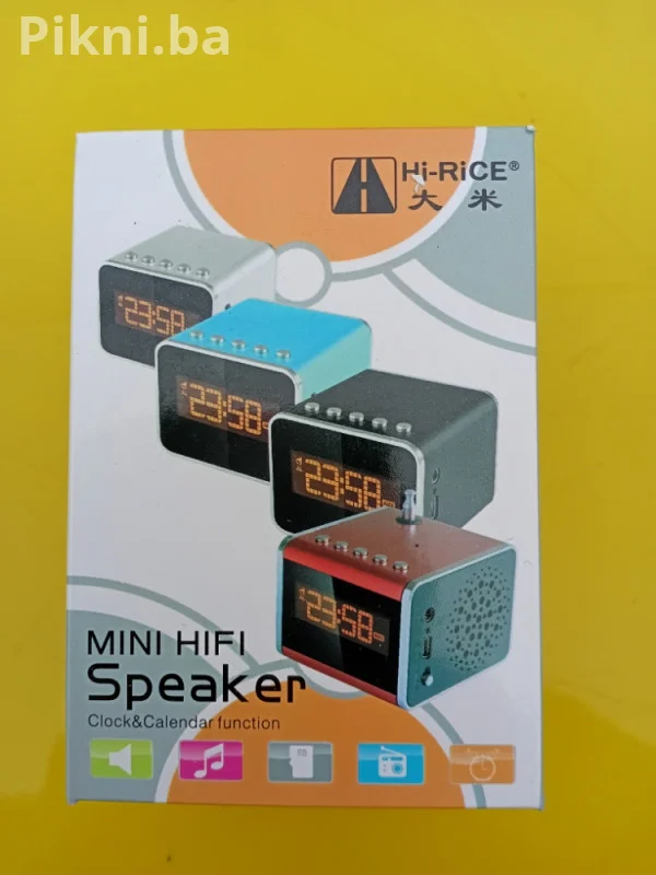RASPRODAJA! Mini Hi-Fi Zvučnik / Radio / Alarm HI-RICE SD-502 (Me