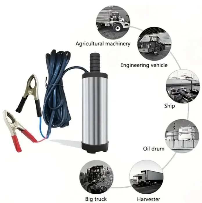 Potopna Pumpa za Gorivo i Ulje 12V | Inox | Za Dizel i Vodu