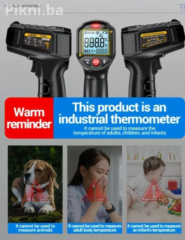 Infracrveni Laserski Termometar ANENG TH202 (50 C do 60 C)