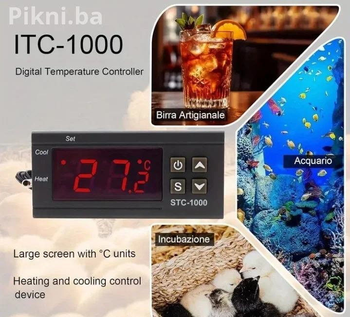 PROFI Digitalni Termostat STC-1000 (24V DC) - Grijanje i Hlađenje