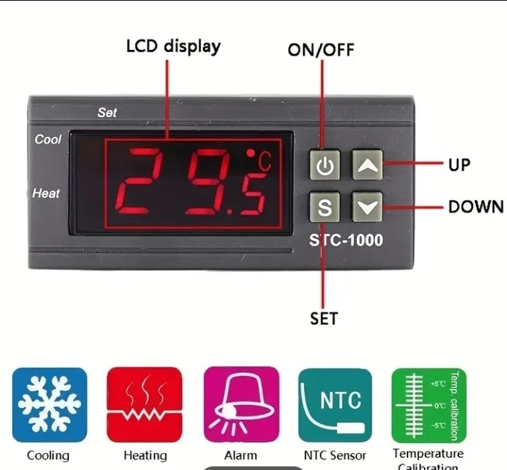 HITNA PRODAJA! NOVO: Digitalni termostat STC-1000 (12V DC)