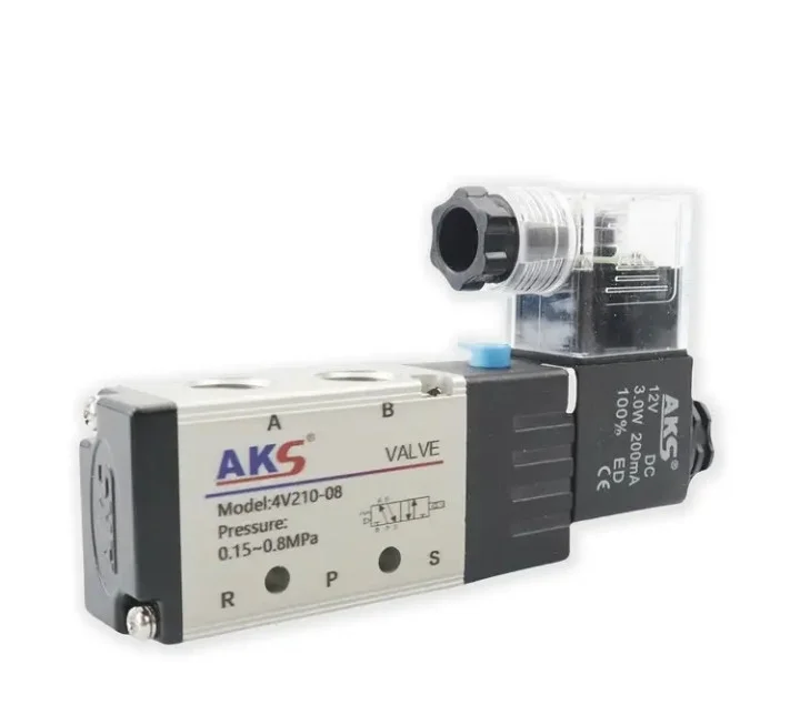NOVO! Vrhunski Solenoidni Ventil AKS Pneumatik 4V210-08 (24V DC)