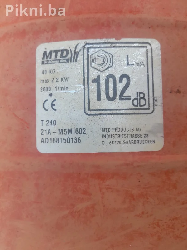 Šelna kopacice mtd freza motokultivator