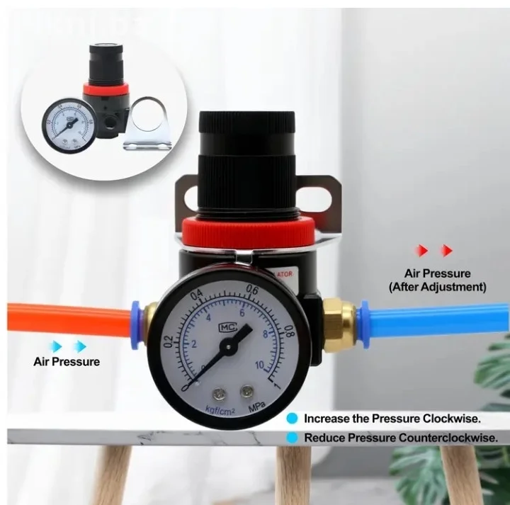 NOVI Pneumatski Regulator Pritiska AR2000 (1/4") - Set za Kompres