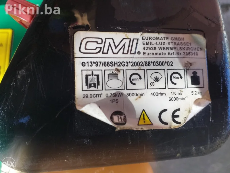Trimer na benzin CMI Germany ima video pod detaljno